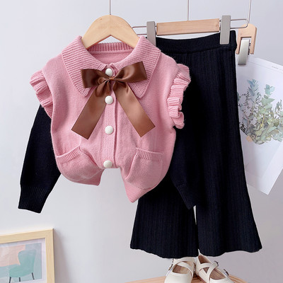 Bear Leader Girls Baby 2023 Mood Talvine silmkoelised rõivakomplektid Multifilmid Kampsunid Topid Volangid Seelikud Komplektid Lasteriided