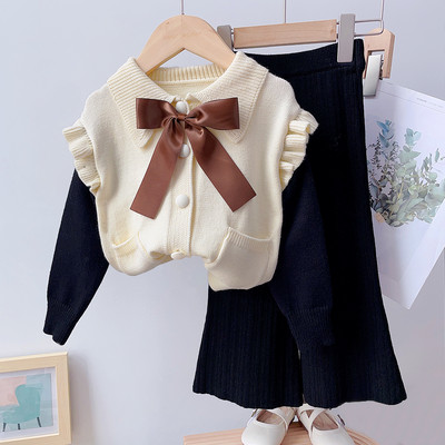 Bear Leader Girls Baby 2023 Mood Talvine silmkoelised rõivakomplektid Multifilmid Kampsunid Topid Volangid Seelikud Komplektid Lasteriided