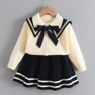 Bear Leader Girls Baby 2023 Mood Talvine silmkoelised rõivakomplektid Multifilmid Kampsunid Topid Volangid Seelikud Komplektid Lasteriided