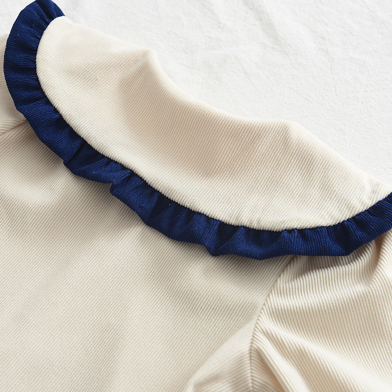 Bear Leader Fashion tüdrukute pikkade varrukatega poolseeliku komplekt sügis/talvine uus tüdrukute nukukaelusega särk top + vööriseelik kaheosaline komplekt