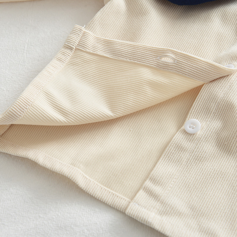 Bear Leader Fashion tüdrukute pikkade varrukatega poolseeliku komplekt sügis/talvine uus tüdrukute nukukaelusega särk top + vööriseelik kaheosaline komplekt