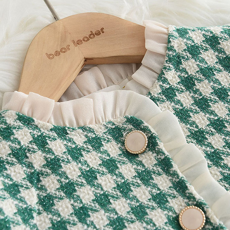 Bear Leader Baby Girls rõivakomplekt Sügistalvine Multifilmi Viinamarjade rõivakomplekt Uued lapsed Kootud Armas riietus Laste Rõivakostüüm