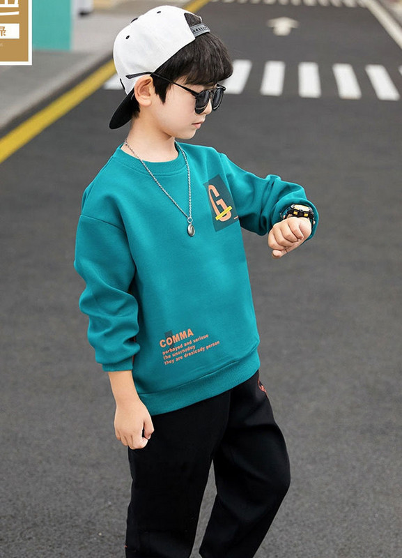 Laste spordidresside komplektid poistele teismelistele Korea laste rõivakomplektid 2023. aasta kevade laste dressipluus+pükste komplektid poistele, kaheosaline komplekt