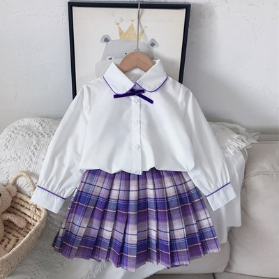 Κορίτσια Πολυτελή 2τμχ Σετ Πλεκτομηχανής Πριγκίπισσα Κλασικά Νέα Ρούχα Χειμερινό Πουλόβερ Φούστα Γενέθλια Στολή για 1-8 Χρόνια Παιδικά Κοστούμια