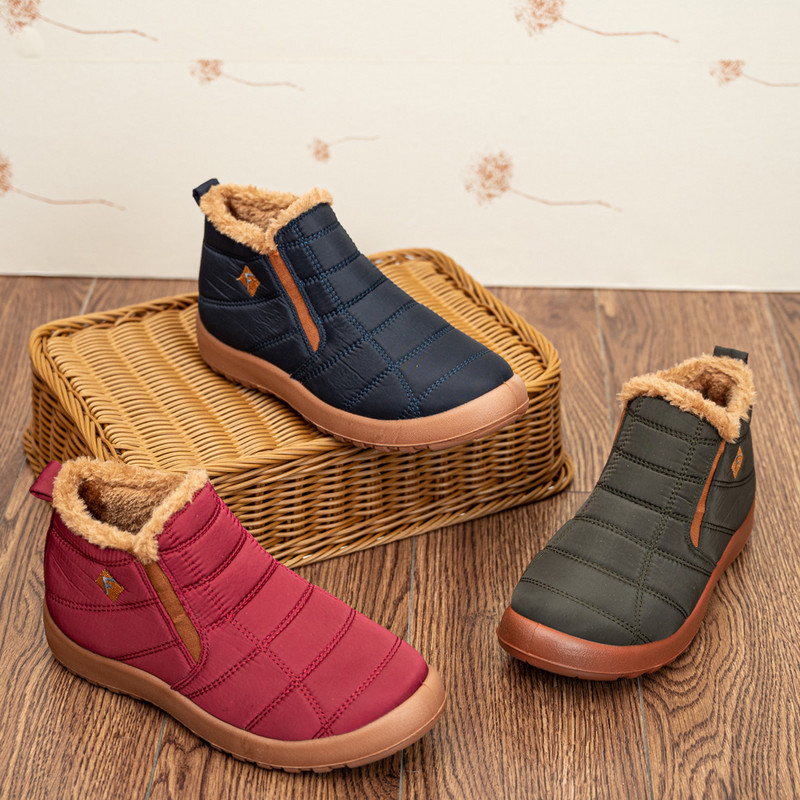 Žieminiai vyriški batai vandeniui atsparūs sniego batai šilti kailiniai vyriški batai neslystantys poros batai laisvalaikio moteriški batai didesnio dydžio auliniai batai