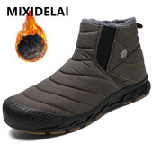 Cizme de iarnă pentru bărbați Cizme de zăpadă pentru bărbați calde de pluș Cizme impermeabile de dimensiuni mari Cizme pentru bărbați confortabile în aer liber Cizme pentru bărbați de iarnă pantofi de iarnă pentru bărbați