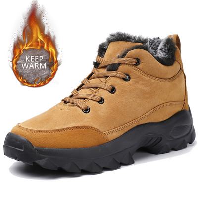 Meeste lumesaapad Talvised õuesaapad Kerged tossud meestele talvejalatsid Botines Tenis Meeste matkasaapad Jalatsid