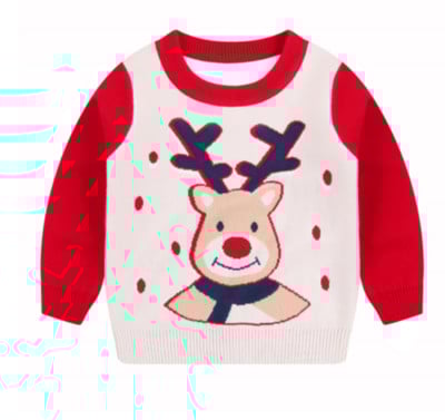 Jõulud Beebi Poiss Tüdruk Kampsun Laste Kudumid Lumememm Põder Hirv Pullover Jõulud Uusaasta Sügis Talv Kevad Beebiriided 2-8A