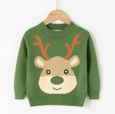 Jõulud Beebi Poiss Tüdruk Kampsun Laste Kudumid Lumememm Põder Hirv Pullover Jõulud Uusaasta Sügis Talv Kevad Beebiriided 2-8A