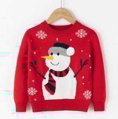 Jõulud Beebi Poiss Tüdruk Kampsun Laste Kudumid Lumememm Põder Hirv Pullover Jõulud Uusaasta Sügis Talv Kevad Beebiriided 2-8A