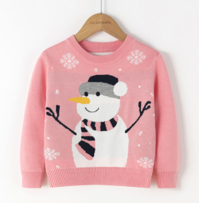 Jõulud Beebi Poiss Tüdruk Kampsun Laste Kudumid Lumememm Põder Hirv Pullover Jõulud Uusaasta Sügis Talv Kevad Beebiriided 2-8A