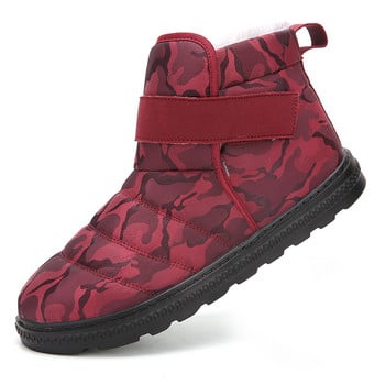 Зимни водоустойчиви леки ботуши за сняг, мъжки плюшени топли обувки Snowboots Botines Hombre Bottine Размер 35~48