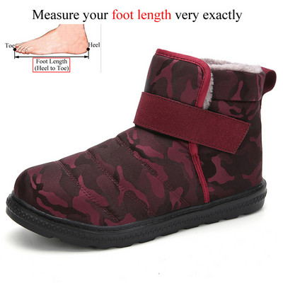 Talvised pahkluu veekindlad kerged lumesaapad Meeste plüüsis soojad kingad Lumesaapad Botines Hombre Bottine suurus 35-48