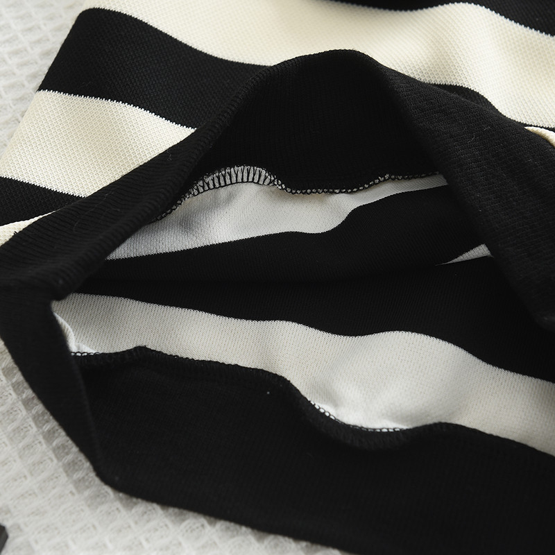 Bear Leader tüdrukute pikkade varrukatega sügis-talvine komplekt uutele tüdrukutele, suure revääriga, plisseeritud triibuline ülaosa + kelluke kaheosaline tüdrukute komplekt