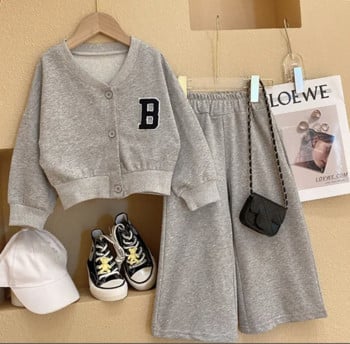 Bear Leader Girl Clothes Set Детско облекло Пролетен костюм Яке+панталон 2PCS Спортен костюм за малко момиченце Детски комплекти от екипи за момичета