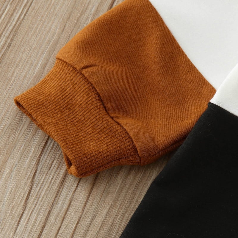 Väikelaste poiste pikkade varrukatega rõivakomplektid, värvilised plokktopsid Pullover + püksid komplektid 2 tk. Komplektid Dressikomplektid 1 2 3 4 aastat