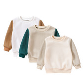 Imikutele, beebidele, poistele, tüdrukutele, pikkade varrukatega ja kaelusega kampsun, kontrastvärviline pullover, särk 6M-4T