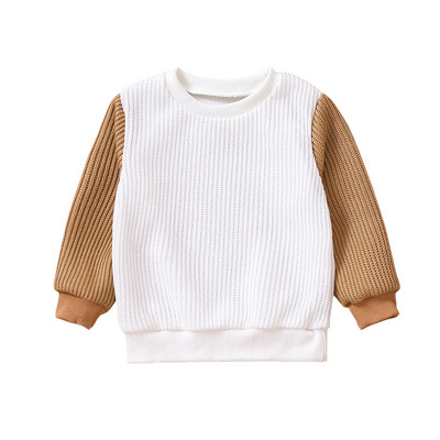 Imikutele, beebidele, poistele, tüdrukutele, pikkade varrukatega ja kaelusega kampsun, kontrastvärviline pullover, särk 6M-4T