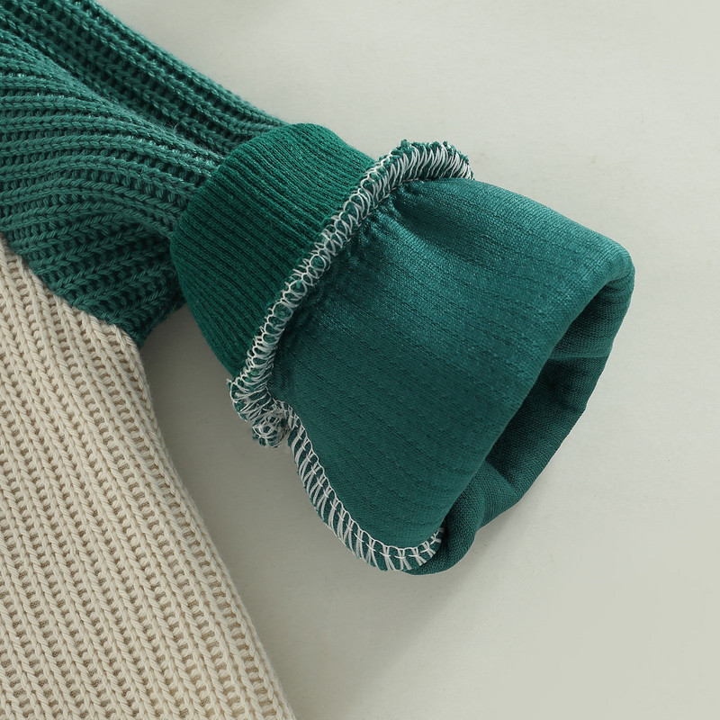 Imikutele, beebidele, poistele, tüdrukutele, pikkade varrukatega ja kaelusega kampsun, kontrastvärviline pullover, särk 6M-4T