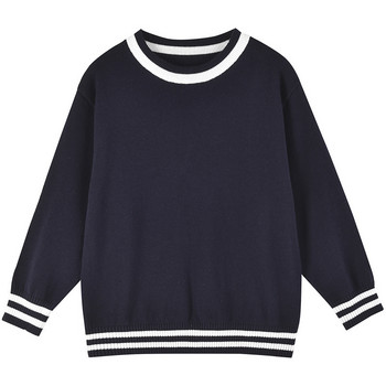 2023 Χειμερινά ρούχα Παιδικό πουλόβερ Preppy στυλ για αγόρια για κορίτσια Casual ριγέ μακρυμάνικο πουλόβερ με λαιμόκοψη Κορυφή παιδική στολή