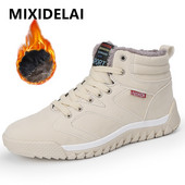 Uued Meeste Saapad Talvised Ülisoojad Poolsaapad Meeste Talvekingad Plush Nööriga libisemiskindlad Lumesaapad Meeste Välistossud Suures suuruses