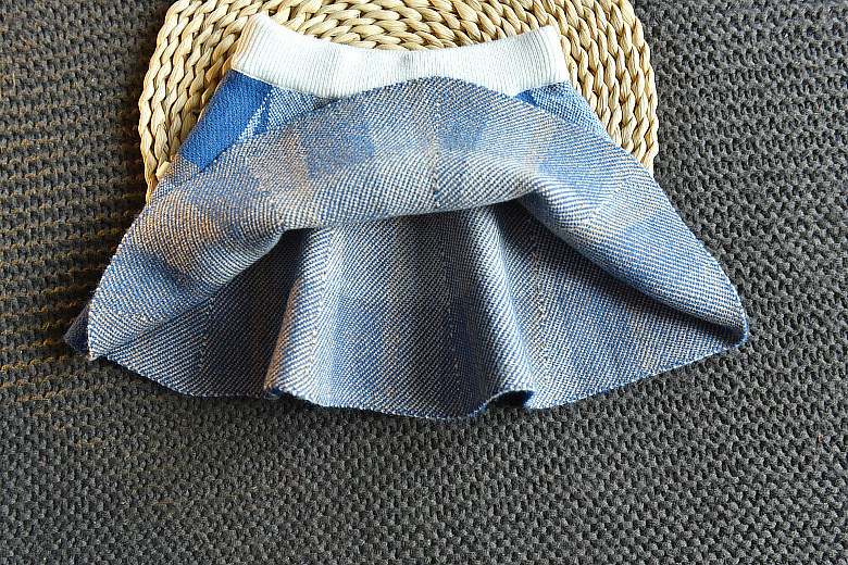 Set haine de iarnă pentru fetițe Ținute de Crăciun Copii Fete Pulover și fustă din tricot în carouri Set de îmbrăcăminte pentru fete de toamnă Costum pentru copii