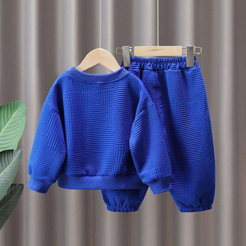 Set haine bebelusi baieti fete toamna iarna litere pulover hanorac top si costum pantaloni copii 2 piese tinute trening copil