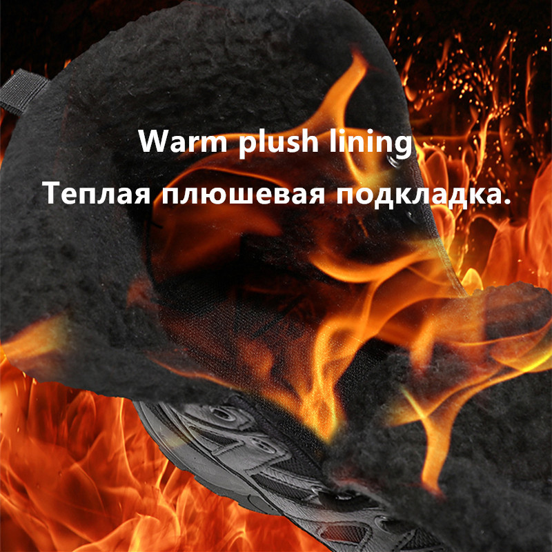 Brand Tople plišane čizme za snijeg Visoke muške čizme Vodootporne zimske pustinjske čizme Vanjske čizme protiv klizanja Borbene vojne čizme