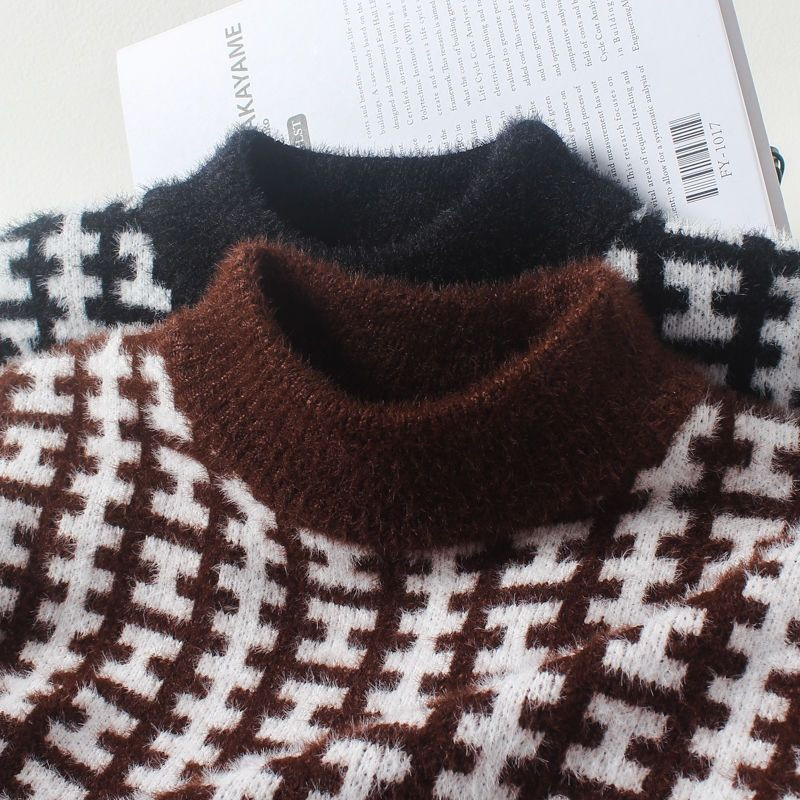 2023 haine noi pentru copii fete tricotate toamnă iarnă groase clasice toate meciurile casual cu dungi de culoare contrastantă pulovere pulovere