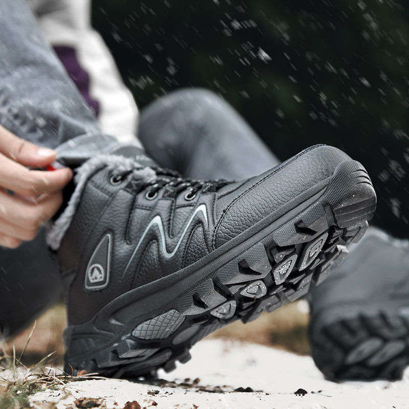 Talvised Nahast Meeste Lumesaapad Palus soojad Meestesaapad Õues veekindlad Matkasaapad Libisemiskindlad platvormid Poolsaapad Töökingad