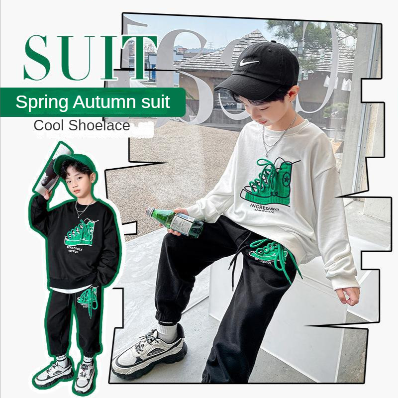 Baby Boys Mood Naljakas kampsun Pükste komplekt Sügis lastele Kapuutsiga ülerõivad Topid Püksid 2 TK varustus Laste Teismeliste Kostüüm