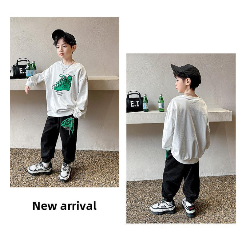 Baby Boys Mood Naljakas kampsun Pükste komplekt Sügis lastele Kapuutsiga ülerõivad Topid Püksid 2 TK varustus Laste Teismeliste Kostüüm