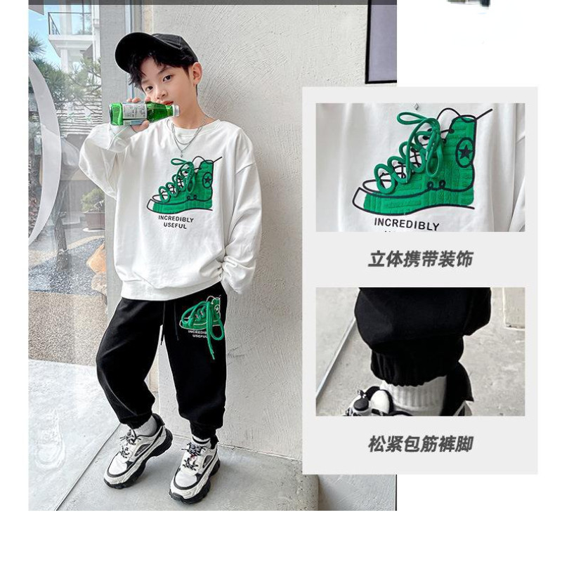 Baby Boys Mood Naljakas kampsun Pükste komplekt Sügis lastele Kapuutsiga ülerõivad Topid Püksid 2 TK varustus Laste Teismeliste Kostüüm