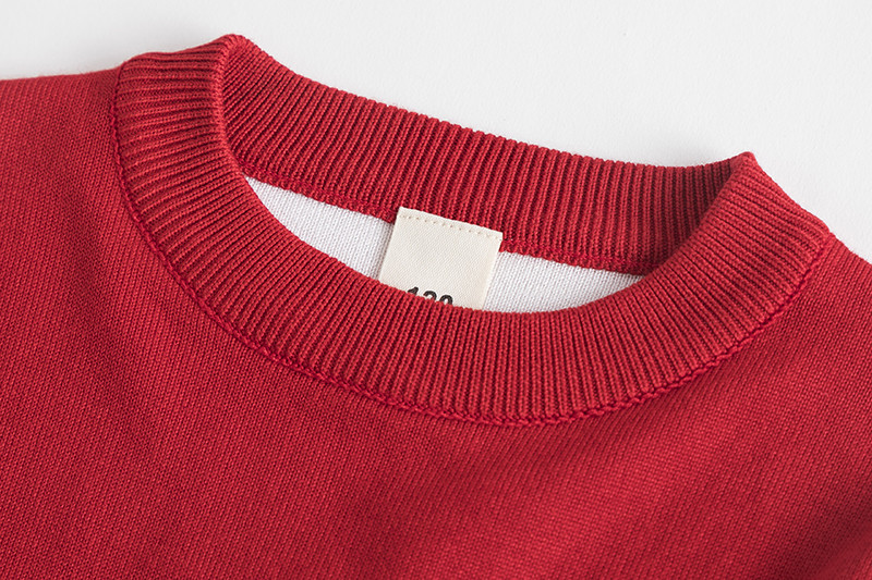 Beebipoistele Kootud kampsun Põdratrükiga Punased Jõulutopsid T-särgid Pikad varrukad Talvised soojad vabaajariided 3-6-aastastele tüdrukutele jõulukostüüm