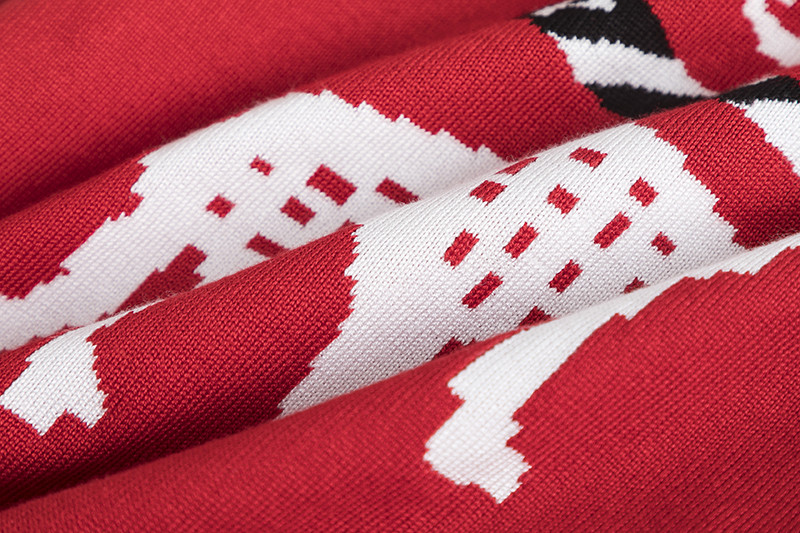 Beebipoistele Kootud kampsun Põdratrükiga Punased Jõulutopsid T-särgid Pikad varrukad Talvised soojad vabaajariided 3-6-aastastele tüdrukutele jõulukostüüm