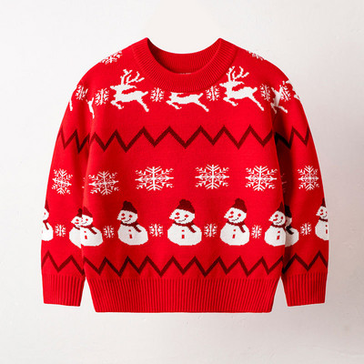 Χριστουγεννιάτικο Παιδικό Πουλόβερ Φθινοπωρινό Χειμωνιάτικα Ρούχα Βρεφικά κορίτσια Αγόρια Άγιος Βασίλης Πλεκτό Πουλόβερ Πλεκτό Παιδικό Πουλόβερ