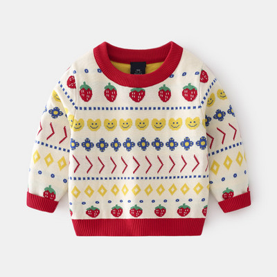 Χριστουγεννιάτικο Παιδικό Πουλόβερ Φθινοπωρινό Χειμωνιάτικα Ρούχα Βρεφικά κορίτσια Αγόρια Άγιος Βασίλης Πλεκτό Πουλόβερ Πλεκτό Παιδικό Πουλόβερ