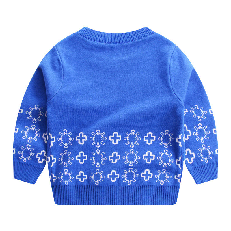Dječji pulover za dječake 2-6 godina Zimski dječji pulover dugih rukava Pulover za pletenje džempera s crtanim filmovima