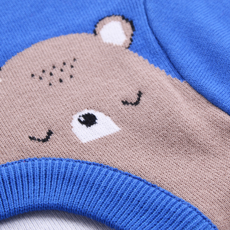 Dječji pulover za dječake 2-6 godina Zimski dječji pulover dugih rukava Pulover za pletenje džempera s crtanim filmovima