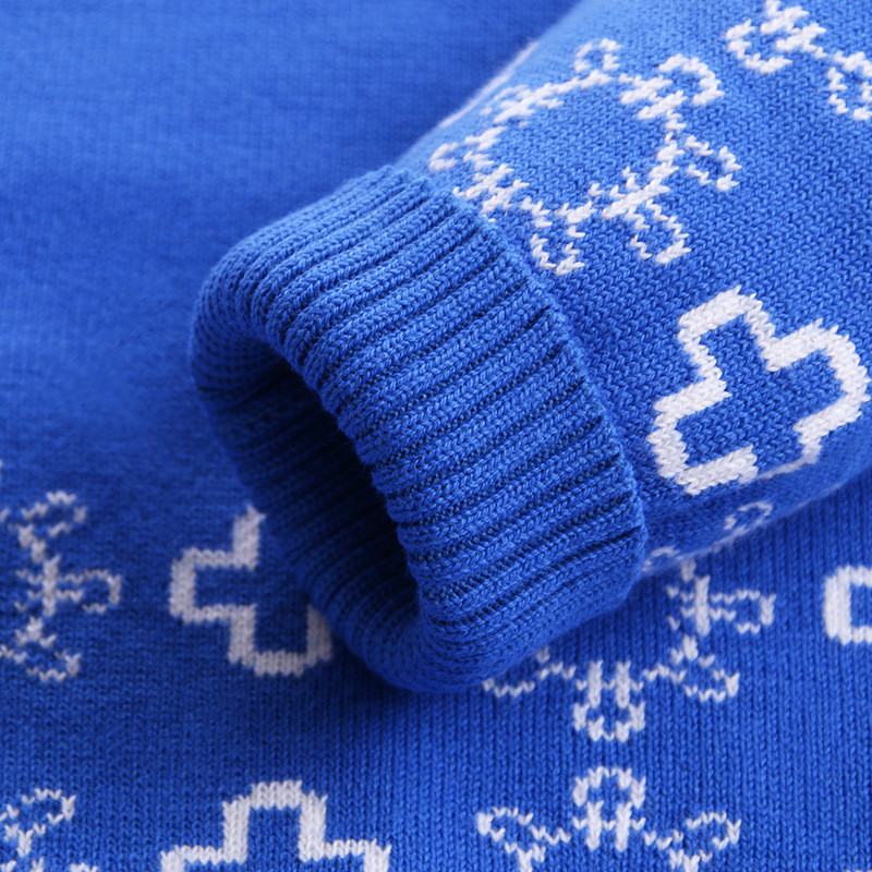 Dječji pulover za dječake 2-6 godina Zimski dječji pulover dugih rukava Pulover za pletenje džempera s crtanim filmovima