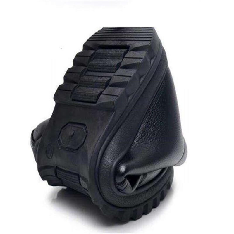 Talvised veekindlad meeste vabaajajalatsid, flanellist kõrge ülaosaga libisevad meeste vabaajajalatsid Kummist soojad talvejalatsid meestele