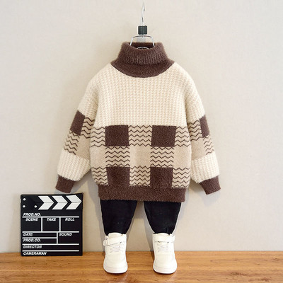 Jesenné a zimné svetre pre dospievajúcich chlapcov 2021, pletené pulóvre, detské svetre, jarné oblečenie pre deti od 2 do 3 rokov.