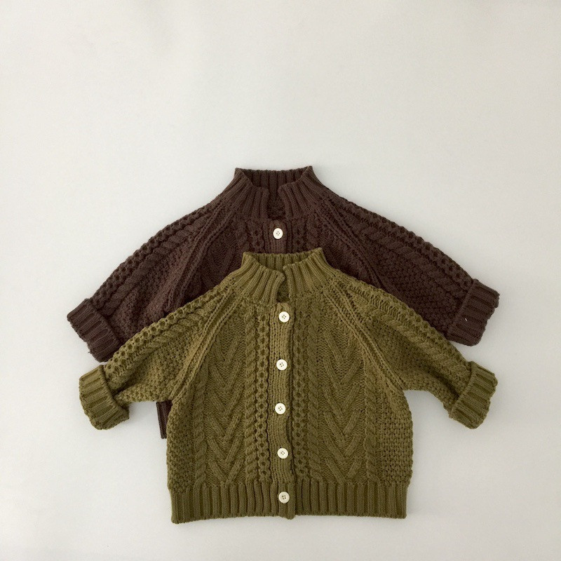 Pulovere tricotate de culoare uni pentru copii, în stil coreean de iarnă, îngroșați, ocazional, pentru copii mici, haină pentru copii, pulover pentru copii
