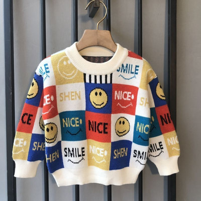 Berniukas megztinis vaikiskas rudeninis drabuzelis vaikiškas megztinis rudeninis kūdikio paltas Storas vaikiškas ruduo ir žiema