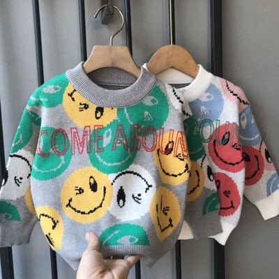 Berniukas megztinis vaikiskas rudeninis drabuzelis vaikiškas megztinis rudeninis kūdikio paltas Storas vaikiškas ruduo ir žiema