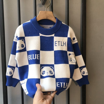 Berniukas megztinis vaikiskas rudeninis drabuzelis vaikiškas megztinis rudeninis kūdikio paltas Storas vaikiškas ruduo ir žiema