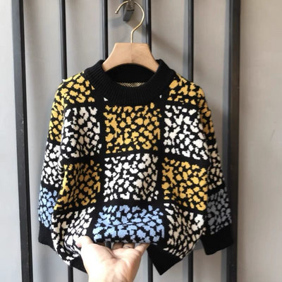 Berniukas megztinis vaikiskas rudeninis drabuzelis vaikiškas megztinis rudeninis kūdikio paltas Storas vaikiškas ruduo ir žiema