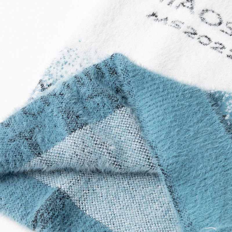 2023. aasta uued lasteriided poisid, poolkõrge krae, pikad varrukad, paksud sügistalv, kiri, kontrastsus, värv, sobivad kampsunid, džemprid