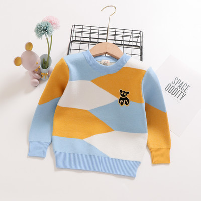 2023 Toamnă Iarnă Copii Desene Animate Pulovere tricotate cu îmbinare Pulover Copii Copii Băieți Pulover Jumper Bumbac Haine pentru copii mici 1-7 ani