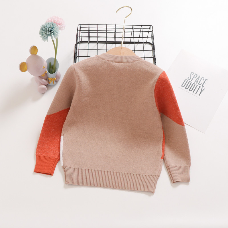 2023 Toamnă Iarnă Copii Desene Animate Pulovere tricotate cu îmbinare Pulover Copii Copii Băieți Pulover Jumper Bumbac Haine pentru copii mici 1-7 ani